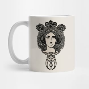 Art Nouveau face Mug